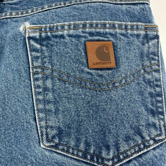 Carhartt Jeans Mens 36x30 Straight Leg Heritage Quality Utility Workwear Cowboy - Picture 4 of 7
